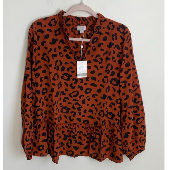 Mud Pie Peplum Top NWT‎ size medium - Picture 1 of 6